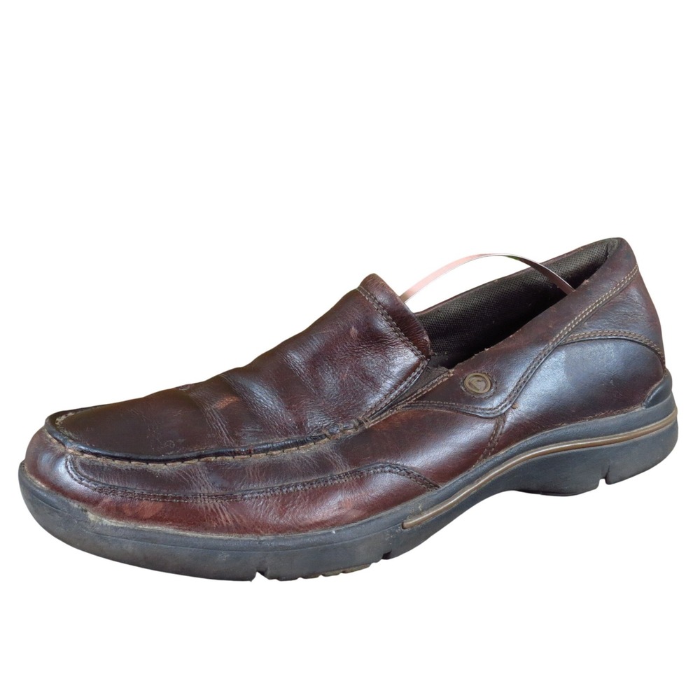 Rockport City Play Eberdon XCS Men‎ Casual Slip On Loafer 9.5 Brown Leather